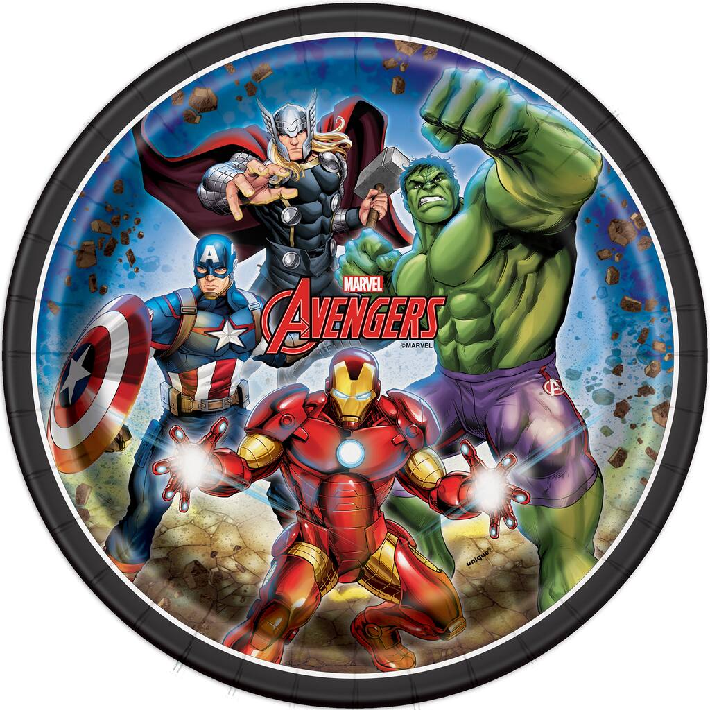 Avengers Paper Plates Avengers Party Supplies